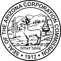 Seal of the Arizona Corporation Commission — Ditat Deus — 1912